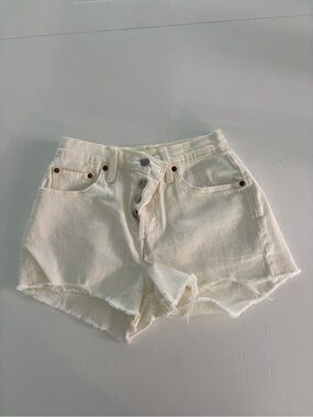 Levi’s Women's 501 Cream Colored Shorts
